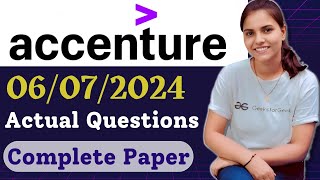 Accenture Complete Paper Solved Accenture CognitiveTechnical Assessment questions accentureexam [upl. by Neoma]