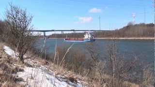 Rade bei Rendsburg Kaiser Wilhelm Kanal Nordsee Ostsee Elbe 342013 [upl. by Aniretake4]