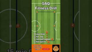 SAQ Football Fitness Drill  Soccer drills  U7 U8 U9 U10 footballtraining soccer footballdrills [upl. by Una252]