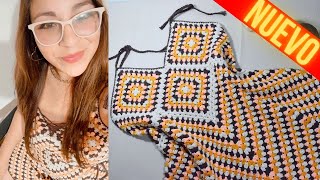 COMO tejer un VESTIDO a crochet para mujer 💛💛 [upl. by Kronick]