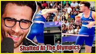 Olympian Loses Because His Penis Is Too Big  HasanAbi Reacts [upl. by Septima]