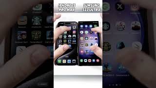 iPhone 15 Pro Max vs Samsung S23 Ultra Speed Test 🚀 Who’s the Real Speed King shortsviralvideo [upl. by Karee]