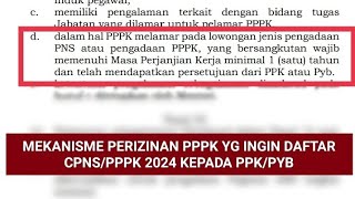 🔴 CARA MENDAPATKAN IJIN PPK BAGI PPPK YANG INGIN MENDAFTAR CPNSPPPK 2024 📝👌 [upl. by Glogau]