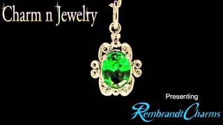 Birthstone May Gold Charm Style 4764 [upl. by Winna]