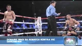 Balitaan Nonito Donaire wagi sa rematch kontra Vic Darchinyan [upl. by Alonso]