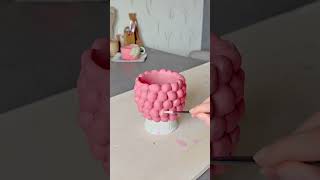 Ma tasse framboise 🥹 ceramic ceramics ceramique pottery raspberry framboise [upl. by Calendra]