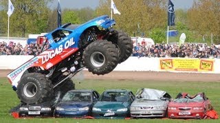 Truckfest Bigfoot Monster Truck Car Jump [upl. by Lamek]