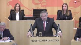 70 Jubiläum des Landes Hessen Begrüßung  30112016  90 Plenarsitzung [upl. by Anilatak467]