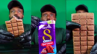 Cadbury Dairy Milk Silk Oreo Red Velvet Chocolate Bar mukbang asmr [upl. by Ile708]