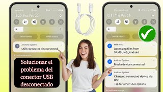 Cómo solucionar el problema del conector USB de Samsung conectado y desconectado nuevo proceso [upl. by Notsa976]