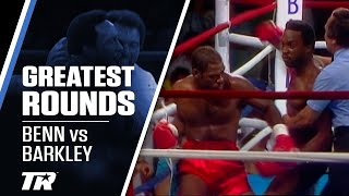 BENN AND BARKLEY IN A ONEROUND BRAWL  GREATEST ROUNDS IN BOXING [upl. by Ennaisoj]