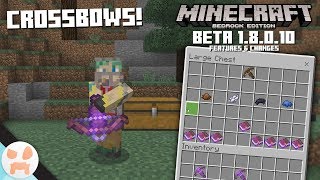 CROSSBOWS  Minecraft Bedrock Beta 18010 Features amp Changes [upl. by Roots989]