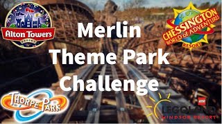 Theme Park Challenge Visiting 4 Merlin Parks In One Day [upl. by Kcirdek]