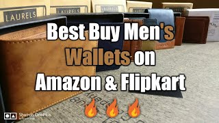 Best Men Wallets to Buy From Amazon amp Flipkart  Laurels Men Wallets Quality Check amp Unboxing [upl. by Jania801]