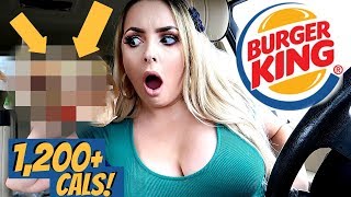 I BUY THE HIGHEST CALORIE ITEM AT BURGER KING [upl. by Devon]