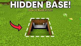 EASY Secret Base in Minecraft FOR ANY WORLD 121 [upl. by Enomes]