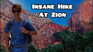 The Wildest Hike of My Life  West Rim Trail at Zion National Park  Vacation Day 3 [upl. by Doralynne]