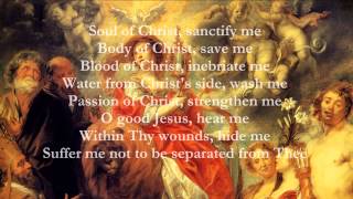 Catholic Prayers  Anima Christi English [upl. by Htiekal]