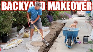 DIY Backyard Makeover  Grass Solarization  How to Add a French Drain PART 1 [upl. by Callan559]