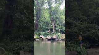 Kayak Session at the Creek yak swing kayak tarzan [upl. by Sells190]