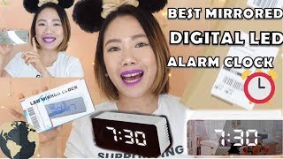 Amazon Sanlinkee Led Digital Mirror Alarm Clock [upl. by Ylrebmic933]