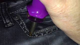 DIY Applying HotFix Rhinestones and Studs to Clothes [upl. by Kcirttap]