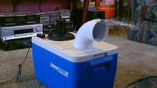 Homemade air conditioner DIY  Awesome Air Cooler  EASY Instructions  can be solar powered [upl. by Ycrep]