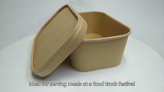 Bagasse food containerbagasse tablewarebagasse bowlChina ManufacturerBest [upl. by Joella]