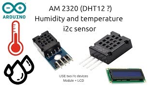 Use AM2320 DHT12  to measure temperature and humidity  Arduino  LCD i2c [upl. by Dahc]