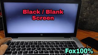 Hp Laptop Starts but No Display  How to Fix Black Screen Problem in Laptopmacnitesh [upl. by Ahsinnod]