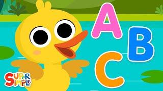 ABC Quack  Super Simple ABCs  Kids Alphabet Songs [upl. by Hayalat]