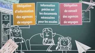 Consomag  quot agences de voyages  obligation d’information et de conseil quot [upl. by Oicnerolf]