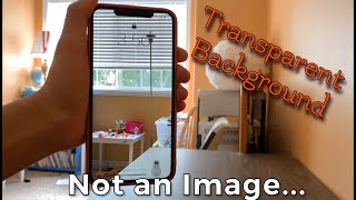 How to set a Transparent Wallpaper on an iPhone No Jailbreak [upl. by Htyderem]