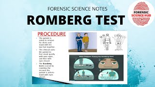 Romberg test  Field sobriety test  Standardized field impairment test  Forensic science notes [upl. by Llabmik]