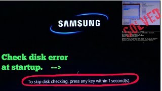 Disk check error at startup  chkdsk error [upl. by Dardani362]