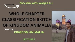 Classification of animals Overall classification of animals from kingdom animalia 1st year biology [upl. by Rolfston]