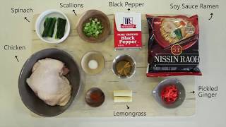 Lemongrass Chicken Soy Sauce Ramen [upl. by Schonthal527]