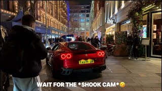 BRE Ferrari 812 Superfast Terrorizing London SHOOK CAM amp Loud Revs [upl. by Aretahs595]