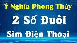 Ý Nghĩa Phong Thủy 2 Số Đuôi Sim Điện Thoại  Số Đuôi Đẹp nên Dùng và Những Số Đuôi Xấu Nên Tránh [upl. by Ecyar]