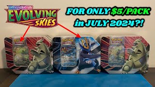 The CHEAPEST way YOU can still get EVOLVING SKIES PACKS in JULY 2024 pokemon card opening [upl. by Ika]