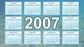 Calendar 2007 [upl. by Kristos178]