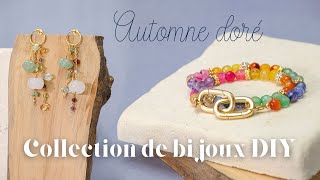 Bijoux Pierre Naturelle Tendance  Collection de Bijoux Automne doré 2 [upl. by Ceil]