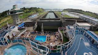 Panama Canal Transit New Locks and Lane [upl. by Adnilahs]