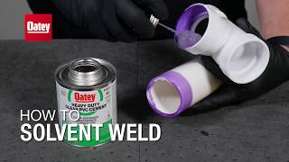 How to Solvent Weld with Oatey Products [upl. by Dnomra]