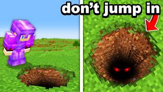 Fooling my Friend with a Realistic Hole in Minecraft [upl. by Lashonde]