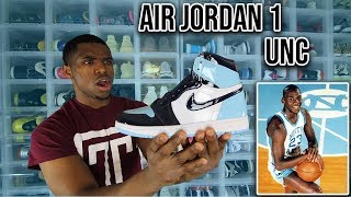 Air Jordan 1 BLUE CHILL UNC PATENT LEATHER REVIEW amp ON FEET [upl. by Salina883]