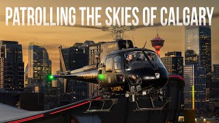 Patrolling Calgary Alberta with Airbus H125 Helicopters — HAWCS [upl. by Ainatnas]