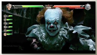 Pennywise vs The Losers Club Child Final Battle with Healthbars [upl. by Notsek]