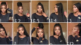 12 knotless box braids hairstyles [upl. by Gonsalve]