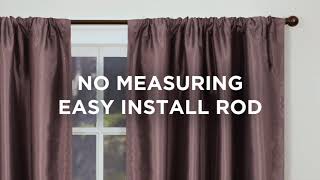 Zenna Home Easy Install Cafe Window Curtain Rod [upl. by Polito]